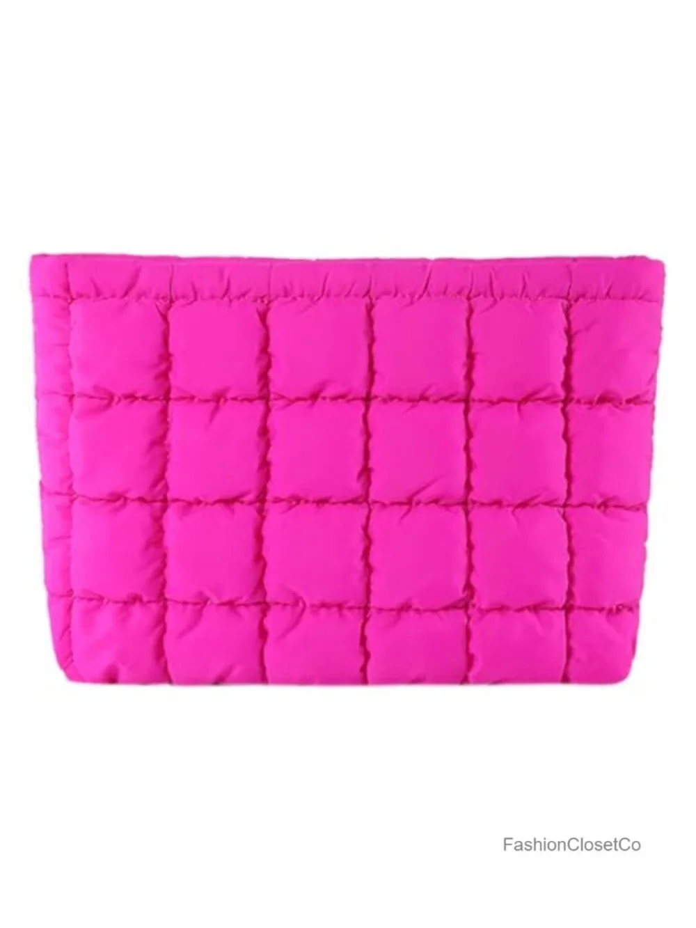 Puffy Quilted Makeup Bag Cosmetic Travel Toiletry Organizer Pouch